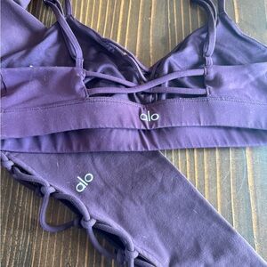 ALO Yoga Purple Women's Set